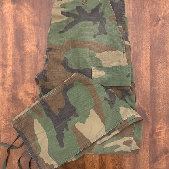 Vanguard Military BDU Woodland Camo Trousers Uniform Med - Picture 2 of 7